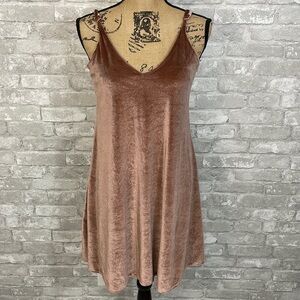 Ten Sixty Sherman Mauve Velvet Swing Dress